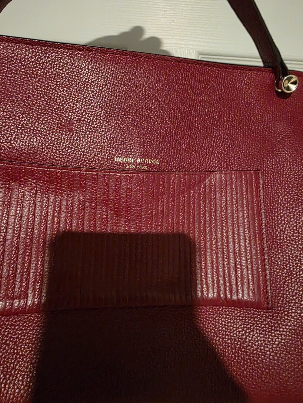 Henri Bendel Modern Icon Satchel in red (often listed as "Sundried Tomato") - Picture 13 of 13